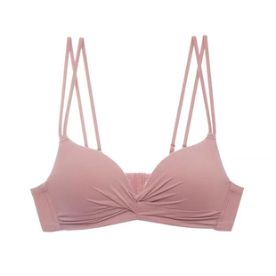 深巷归人内衣无钢圈聚拢调整型小胸罩薄款平胸交叉带文胸性感美背