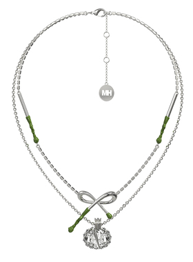 MonsterHarmony蝴蝶结火柴项链