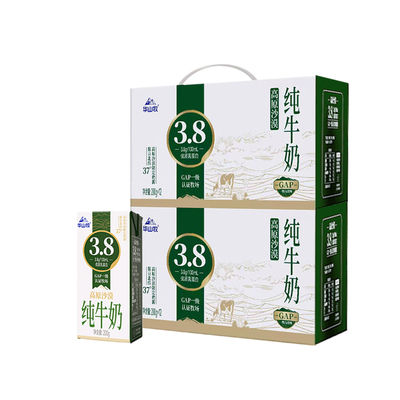 华山牧3.8g蛋白高原沙漠纯牛奶