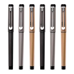 听雨轩子弹头中性笔0.5/0.7/1.0mm黑色碳素笔拔帽子弹头签名笔练字硬笔学生用办公签字笔书法用加粗杆G518