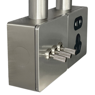 工业风拨杆复古开关面板墙壁86不锈钢明线盒一开带五孔插座明装