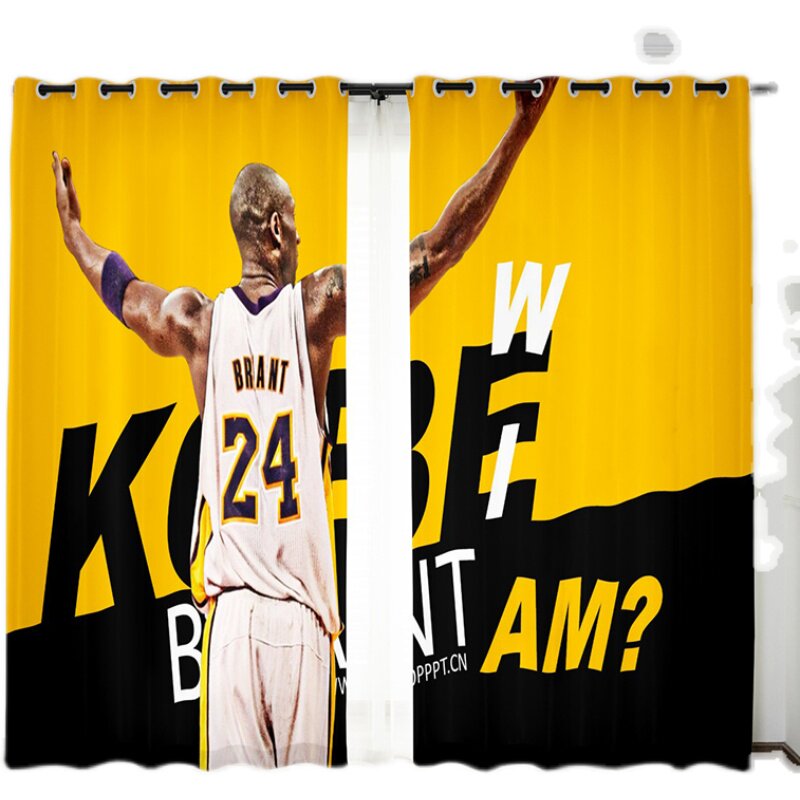 nba篮球湖人科比体育馆定制窗帘