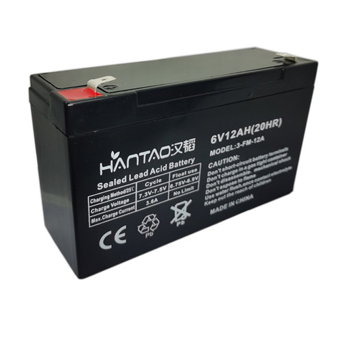 汉韬6V12AH蓄电池地磅吊称6V12A电瓶玩具船舶童车地锁车位锁电池