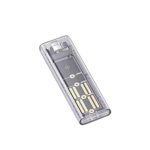 华顾透明m.2固态硬盘盒SATA/NVME双协议NGFF转usb3.1硬盘盒读取器