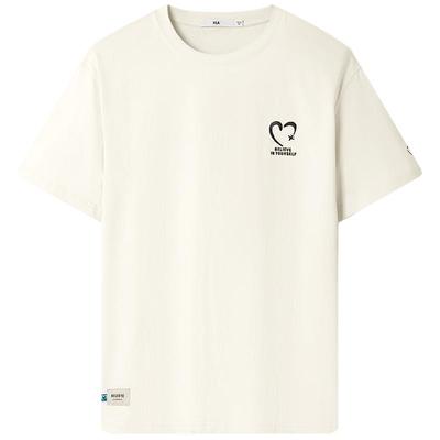 海澜之家心潮系列圆领刺绣短t男