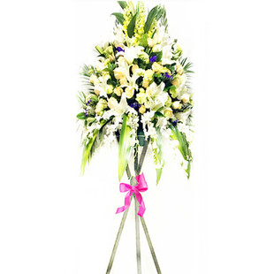 上新天津鲜花开业张花篮同城应援明星演唱会大麦乔迁中式同城花篮