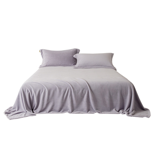 260克全消光牛奶绒床单单件冬天加厚毛绒被单三件套床笠罩床垫套