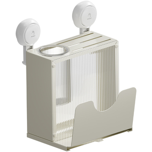 太力厨房刀架置物架吸盘壁挂新款筷子刀具砧板架多功能菜板架一体