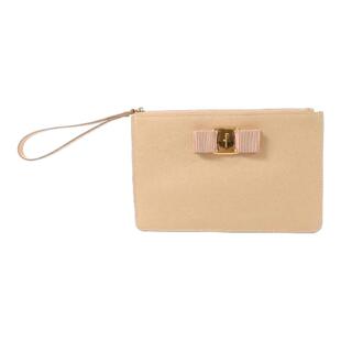 中古Ferragamo菲拉格慕女包A级95新accessory pouch配件袋手提包