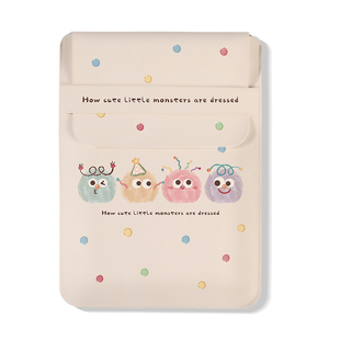 SUYA苏雅可爱毛球笔记本电脑内胆包适用华为matebook14寸苹果macbookair13联想15.6保护套女生平板ipad收纳包