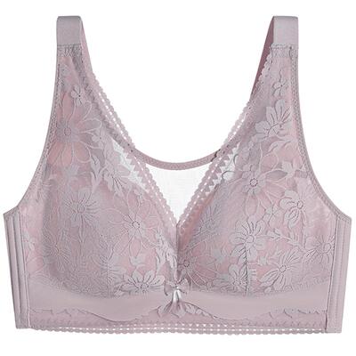 四排扣超薄款无钢圈大胸显小调整