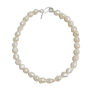 Sophie *uhai巴洛克天然淡水珍珠项链复古法式短款颈链