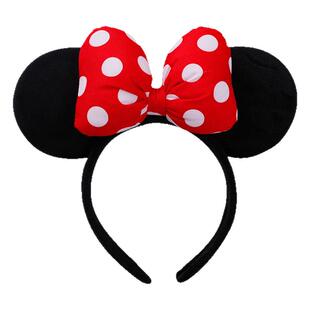 发箍女可爱公主头饰波点蝴蝶结贝儿发卡成人儿童个性拍照道具发饰