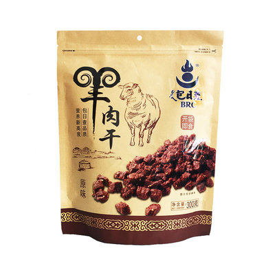 包日查草原风干纯羊肉干块300g内蒙古特产美味不膻好吃零食小吃