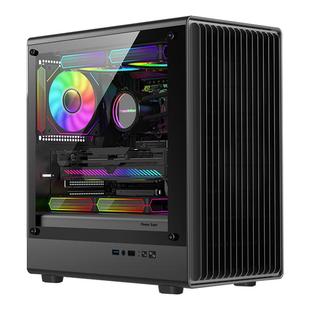 动力火车智界V1机箱MATX钢化玻璃侧透240水冷台式机游戏电脑机箱