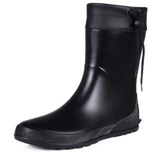 雨牧日式轻便雨鞋女款中筒水鞋防水防滑野鸟协会雨靴户外徒步胶鞋