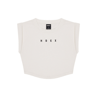 HDEX 26春修身短款运动背心字母印花无袖T恤韩国代购