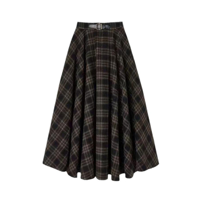对有口袋的格子半裙没有抵抗力！