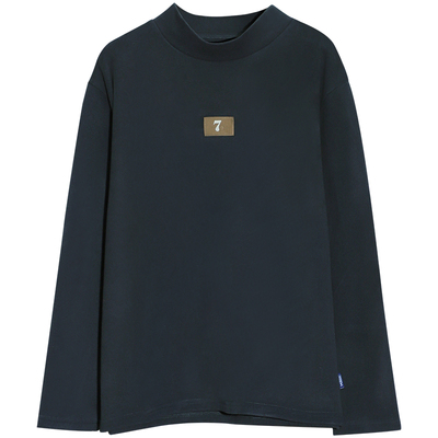 胖男童半高领打底衫秋冬款