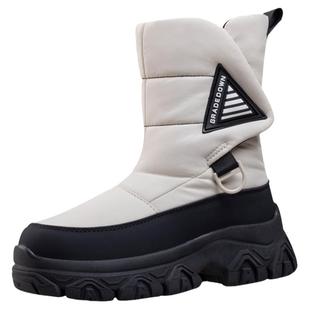 冬季厚底雪地靴女户外加绒靴子防寒棉鞋防水防滑保暖女款雪地鞋子
