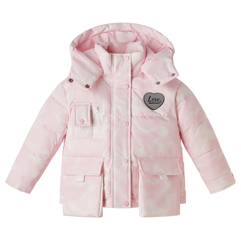 [三防蓄热]女童羽绒服2025儿童发热大童加厚保暖衣服宝宝冬装外套