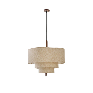 布罗拉法式中古客厅主灯吊灯复古餐厅灯奶油风高级感布艺卧室灯具