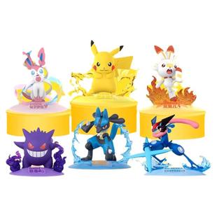 玩乐主义宝可梦手办皮卡丘公仔玩具耿鬼摆件盲盒伊布可达鸭杰尼龟