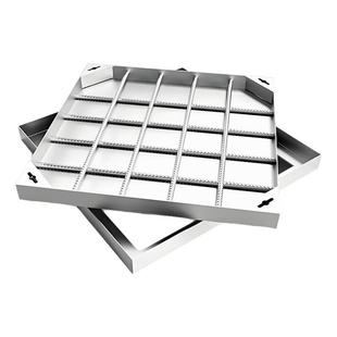 不锈钢304隐形井盖方形下水道沙窨阴井盖定制下沉式铺砖装饰井盖