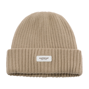 IIING帽控 针织帽女秋冬贴标2025原创潮帽黑色大头围冷帽毛线帽男