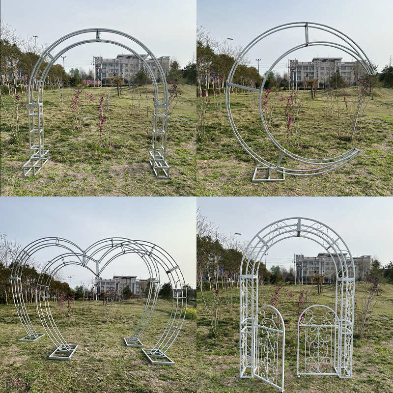 婚庆拱门桁架门婚礼花架拱门心形装饰门户外铁艺拱门婚礼装饰门