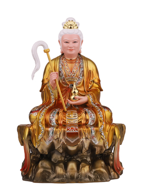 神像家用无声老母西天黎山摆件