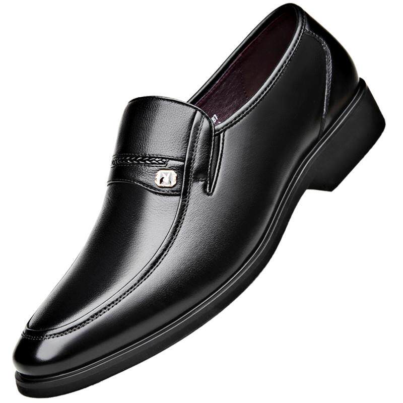 花花公子皮鞋男商务中年父亲