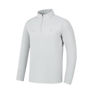 乔丹抗静电长袖T恤衫男士2025冬季新款商场同款百搭吸湿排汗上衣