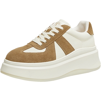 TATA他她女鞋小白鞋百搭德训鞋轻便板鞋休闲鞋厚底运动鞋GCD10AM6