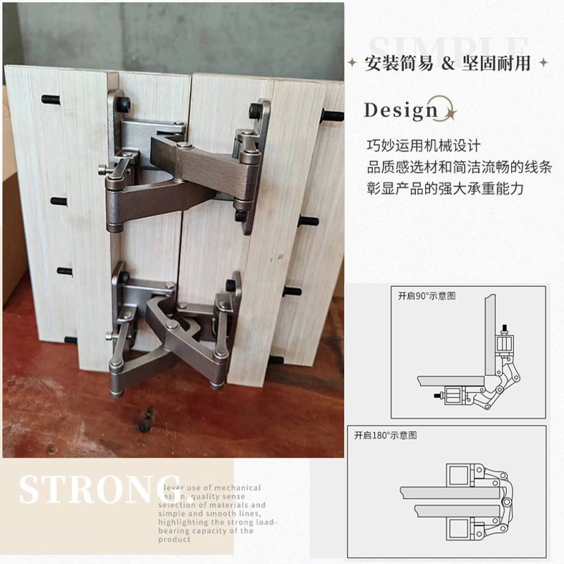 石材门合页暗门不 不锈钢合页180大角度暗门消防栓石材铰链 不
