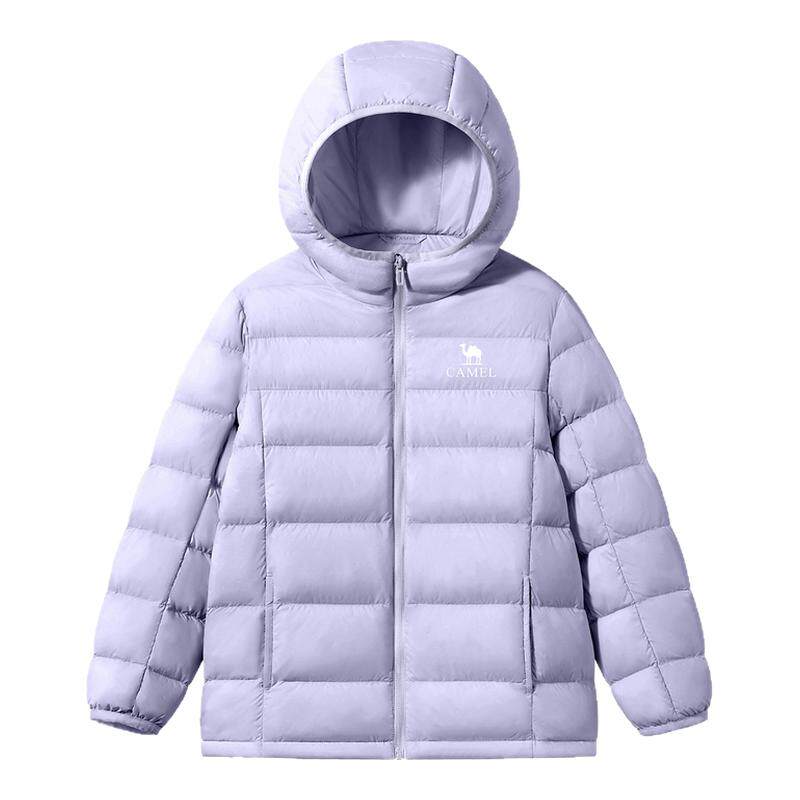 骆驼儿童羽绒服轻薄款冬保暖90%含绒量青少年户外面包服男童外套