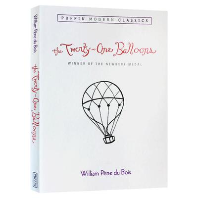 华研原版 二十一个气球 英文原版 The Twenty-One Balloons 1948年纽伯瑞金奖小说 青少年课外读物 英文版 进口英语书籍