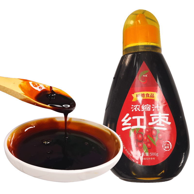 枣丫丫红枣浓缩汁原浆新鲜500g*1瓶装冲饮
