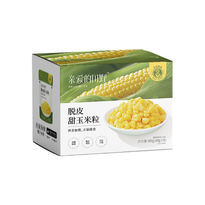 亲爱的田野儿童即食脱皮甜玉米粒