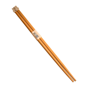 可爱立体米菲兔筷子家用餐具天然竹筷分餐筷个人专用木筷一人一筷