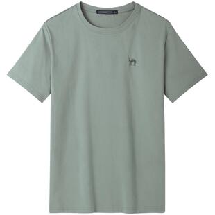 骆驼速干T恤男女同款夏季户外情侣纯色上衣简约透气白色短袖体恤