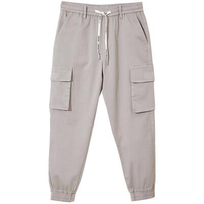 杰克琼斯男士纯色百搭牛仔裤子