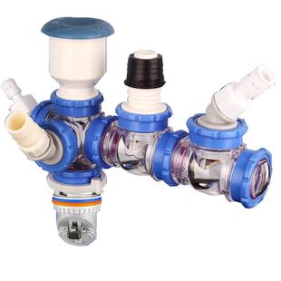 盖帝虎厨房排水三通多通止逆阀防臭防反水卫生间排水阳台排水三通