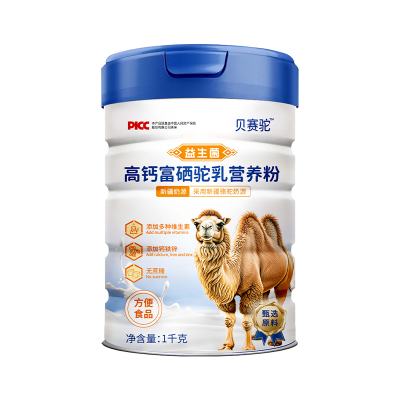 新疆骆驼奶粉正品无蔗糖益生菌多维富硒补钙成人中老年高钙驼奶粉