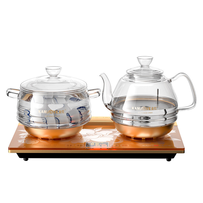 金灶H8全自动烧水壶底部上水煮水壶热水壶电热煮茶炉玻璃电热水壶