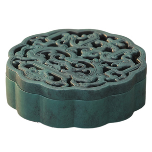 全铜螭龙香炉随身仿古家用室内香篆炉熏香檀香盘香盒香薰炉礼盒装