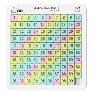 小怪才数字华容道高阶数学九宫格儿童益智思维训练磁力版滑动拼图