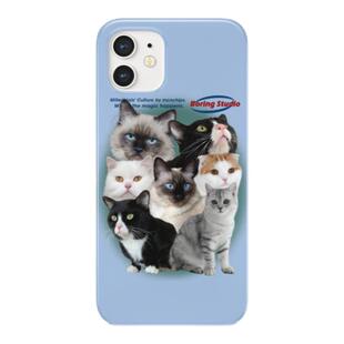 韩系可爱猫咪艺术小众复古适用于苹果IPhoneX/11/12/13pro/14/15/16菲林手机壳imd硅胶软壳小米华为