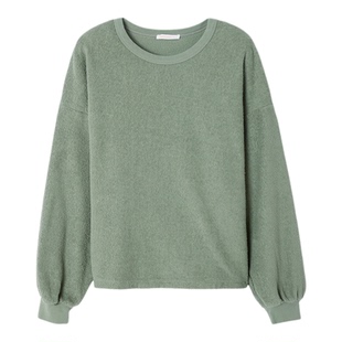 American Vintage X LOOKNOW2025年秋季新款圆领卫衣女