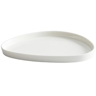 非洲之夜北欧直身牛排盘西餐厅简餐盘子异形鱼盘酒店后厨摆盘餐具